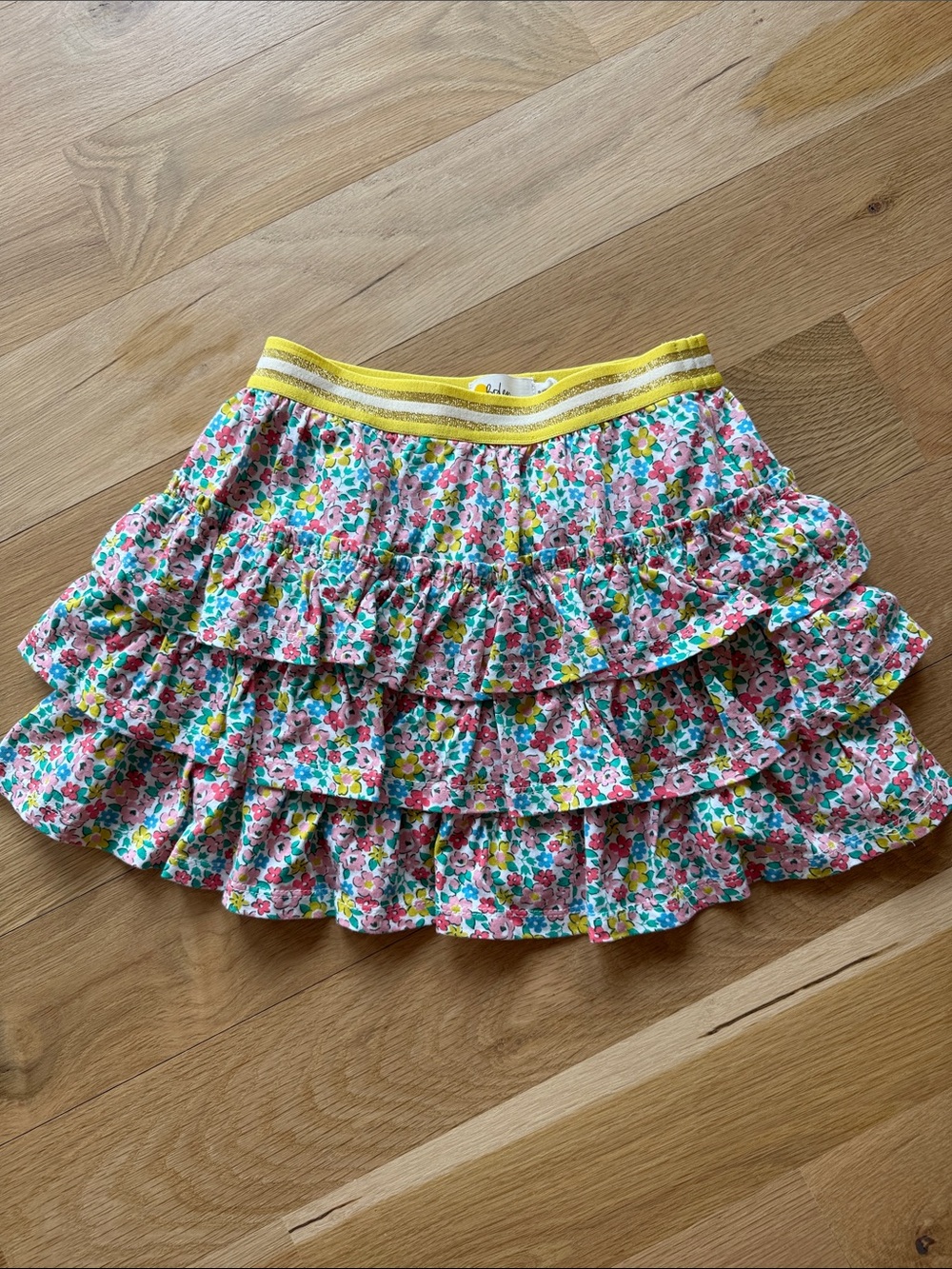Boden Girls Ruffle Floral Skort